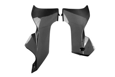 Pannello laterale inferiore Carbonio per Suzuki Hayabusa 2021- Carbonio+Fibra di Vetro | Spigato | Brillante