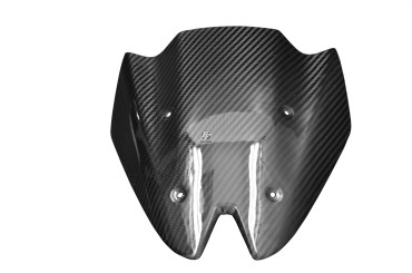 Pare-brise (4 trous) Carbone pour Kawasaki Z1000 2010-2013 100% Carbone | Toile Sergé | Brillant