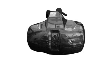 Garde boue arrière Carbone pour BMW R 1300 GS 2023- Carbone+Fibre de Verre | Toile Contraignant | Brillant
