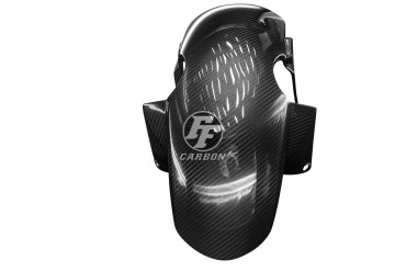 Guardafango frontal Carbono por Honda CB 650 R 2021- / CBR 650 R 2019- Carbono+Fibra de Vidrio | Patron Enlazado | Brillante