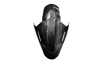 Guardafango frontal Carbono por Kawasaki Ninja 400 2019- 100% Carbono | Patron Enlazado | Brillante